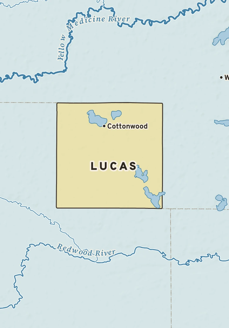 Atlas plate of Lucas, Minnesota.