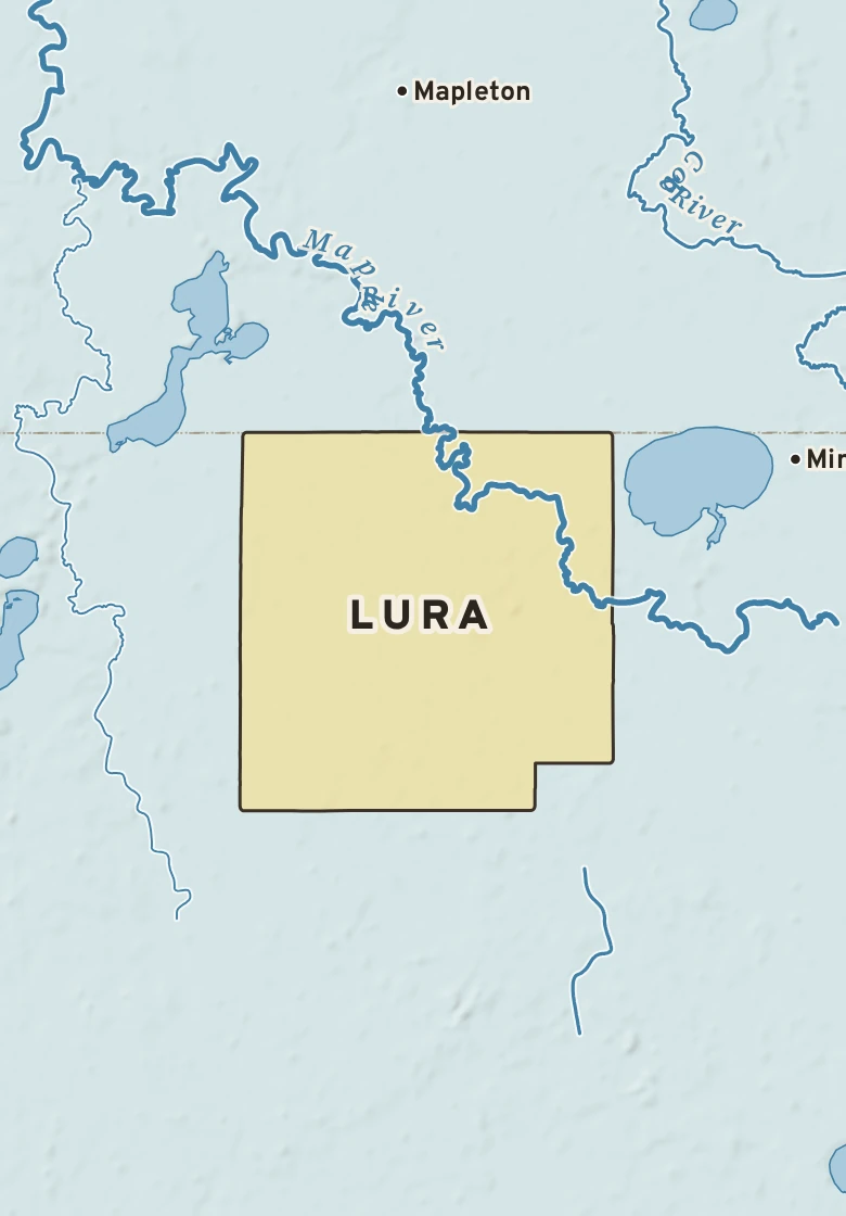 Atlas plate of Lura, Minnesota.