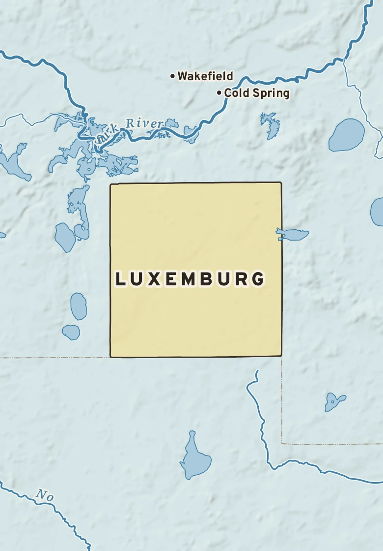 Atlas plate of Luxemburg, Minnesota.