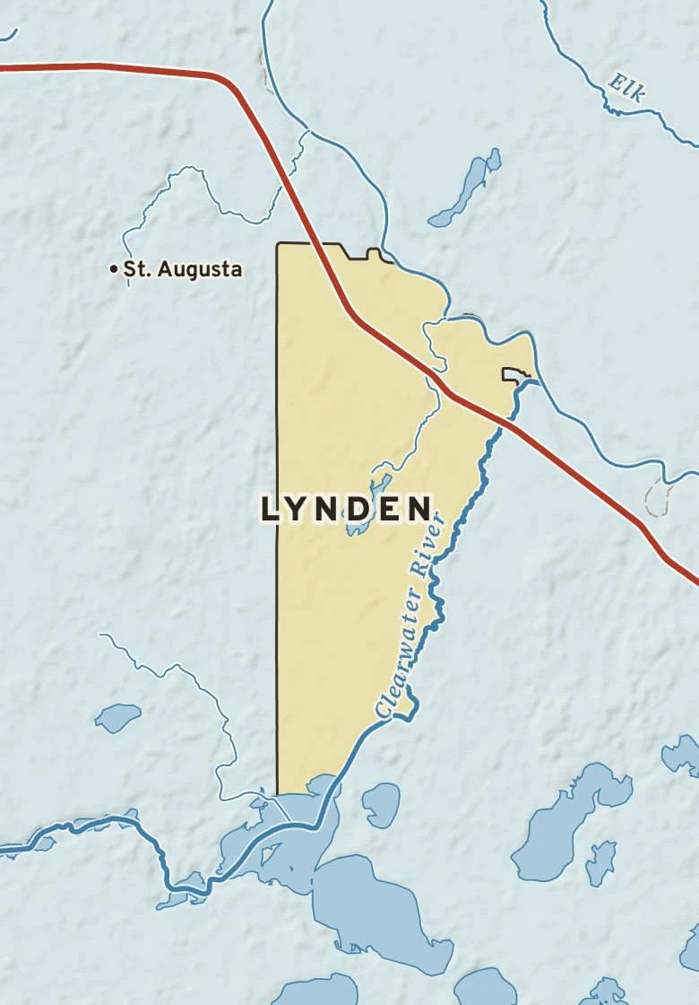 Atlas plate of Lynden, Minnesota.