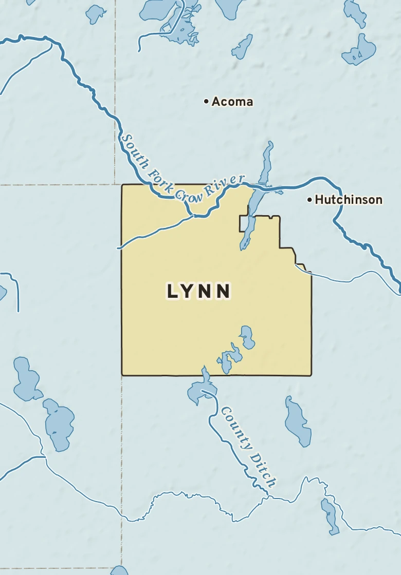 Atlas plate of Lynn, Minnesota.