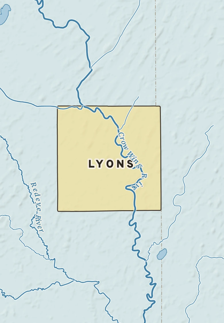 Atlas plate of Lyons, Minnesota.