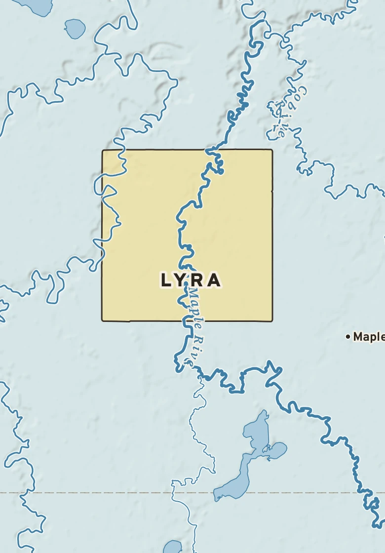 Atlas plate of Lyra, Minnesota.