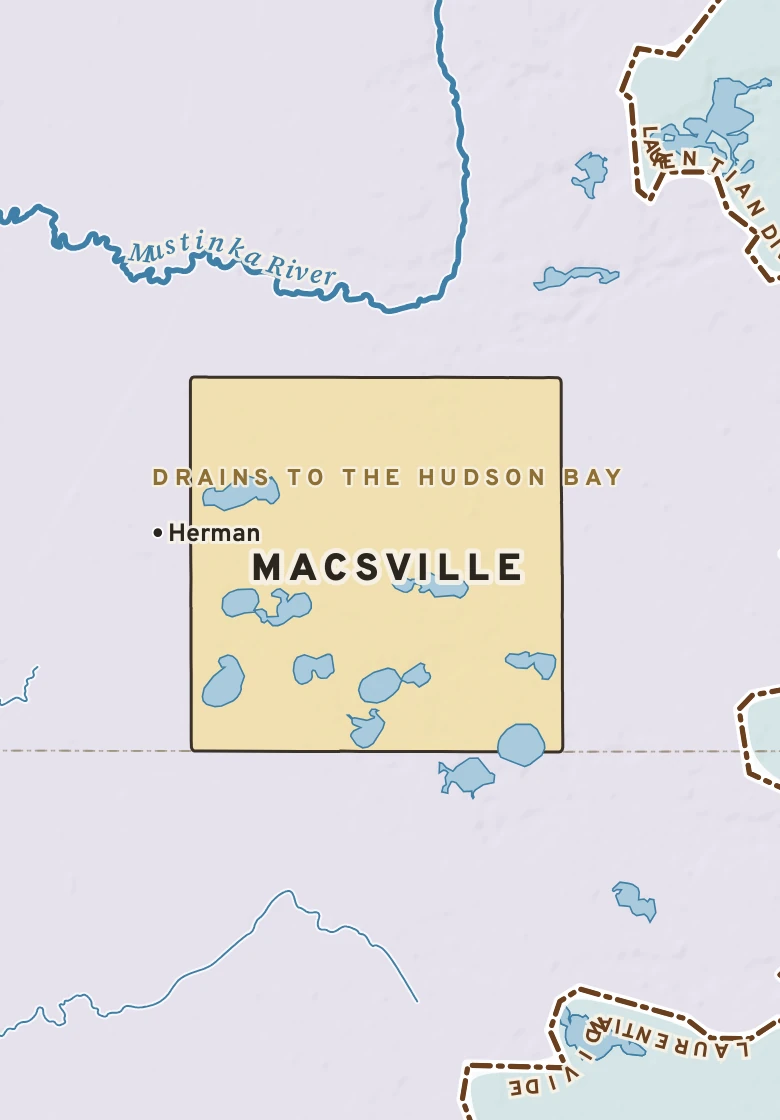 Atlas plate of Macsville, Minnesota.