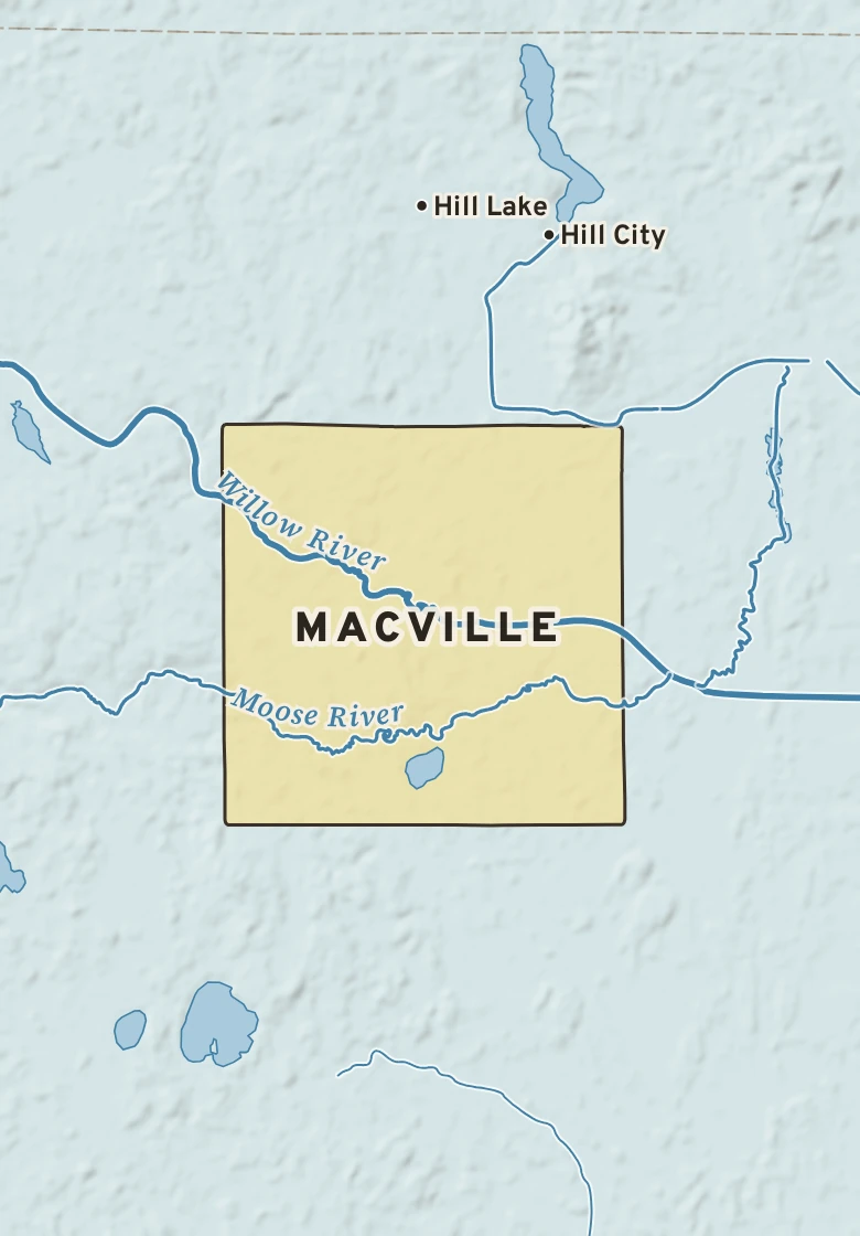 Atlas plate of Macville, Minnesota.