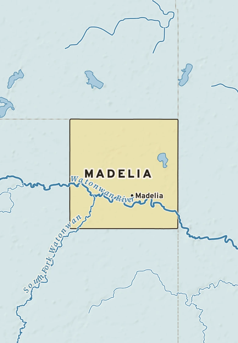 Atlas plate of Madelia, Minnesota.