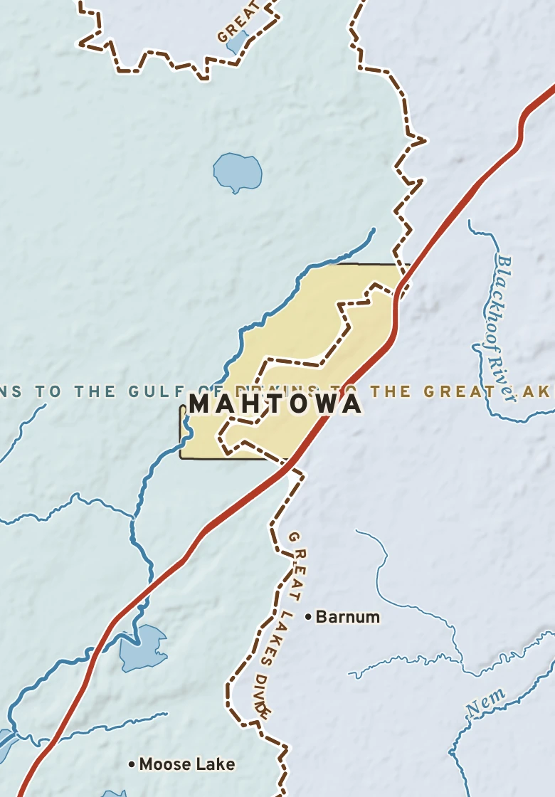 Atlas plate of Mahtowa, Minnesota.
