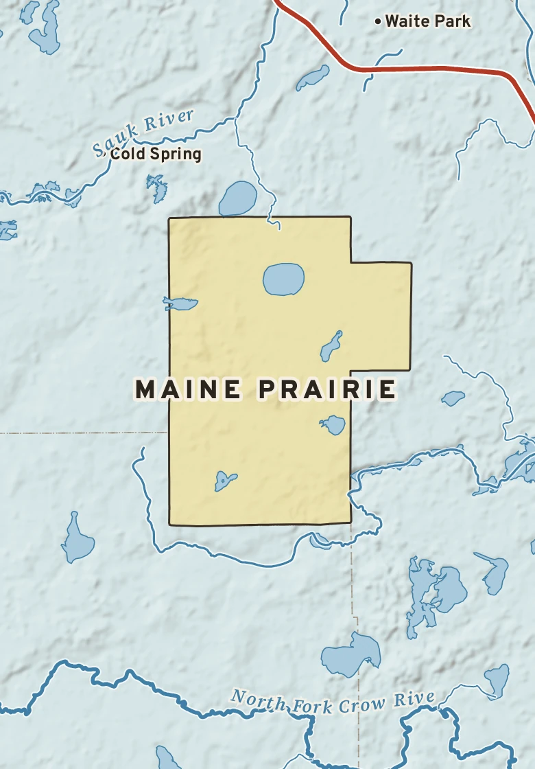 Atlas plate of Maine Prairie, Minnesota.