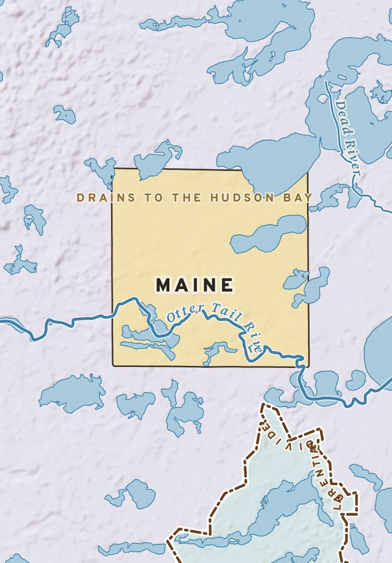 Atlas plate of Maine, Minnesota.