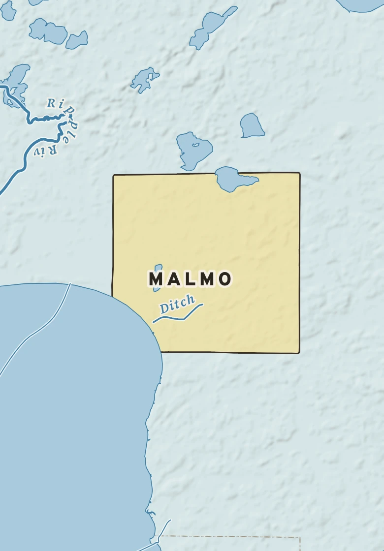 Atlas plate of Malmo, Minnesota.