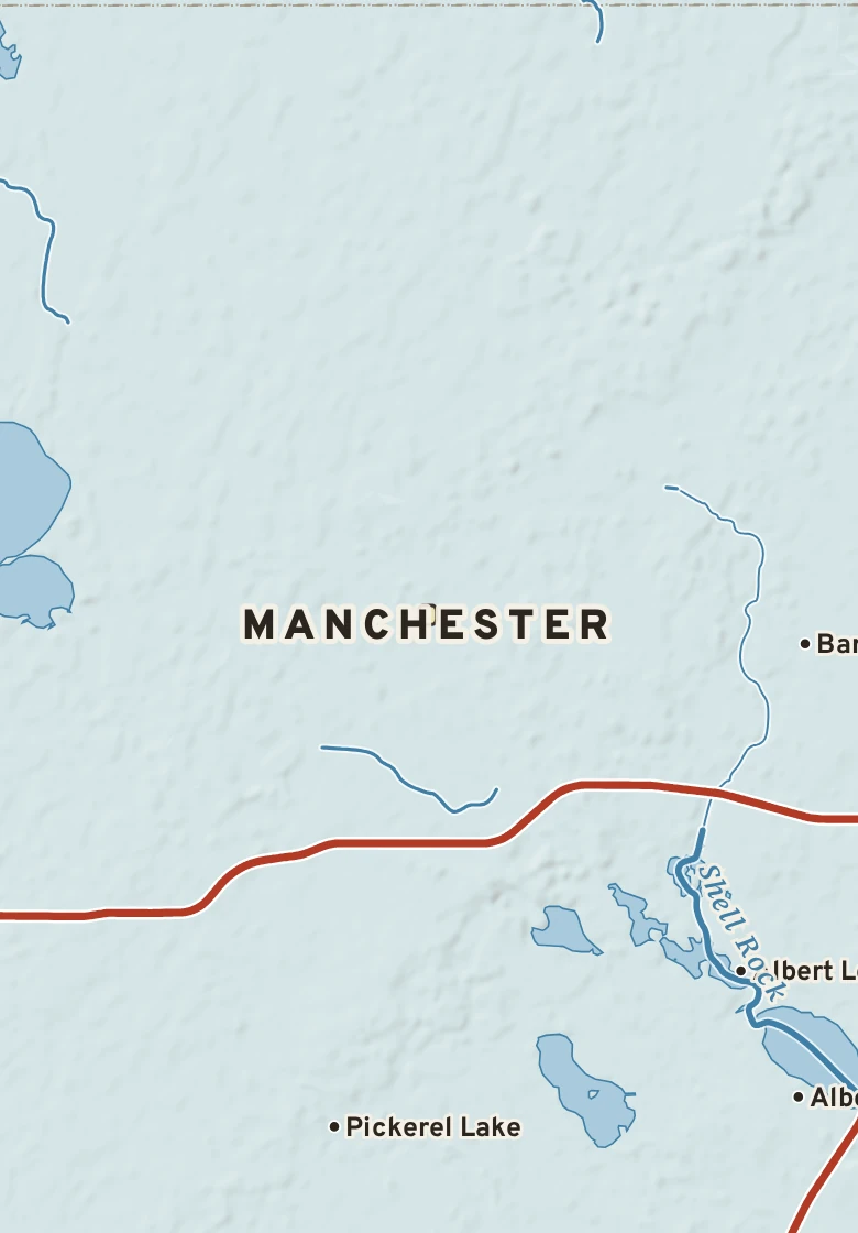 Atlas plate of Manchester, Minnesota.