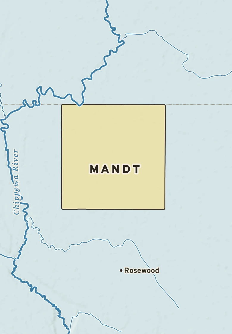 Atlas plate of Mandt, Minnesota.