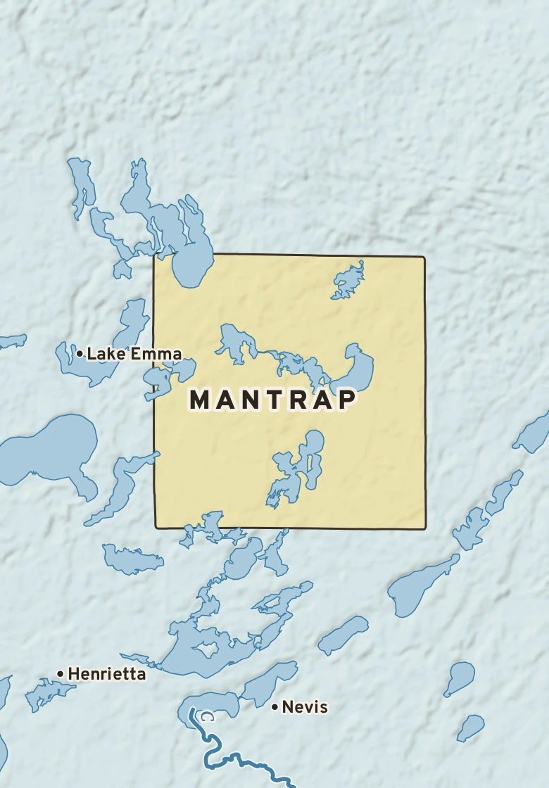 Atlas plate of Mantrap, Minnesota.