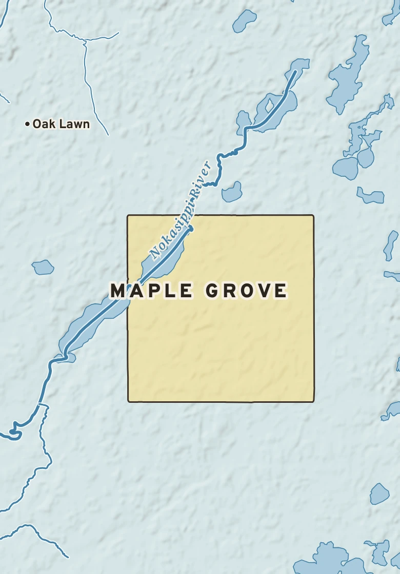 Atlas plate of Maple Grove, Minnesota.