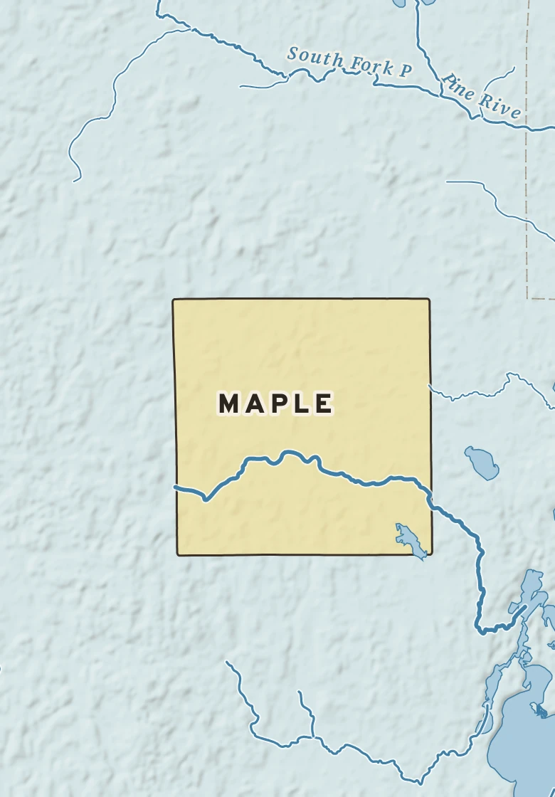 Atlas plate of Maple, Minnesota.