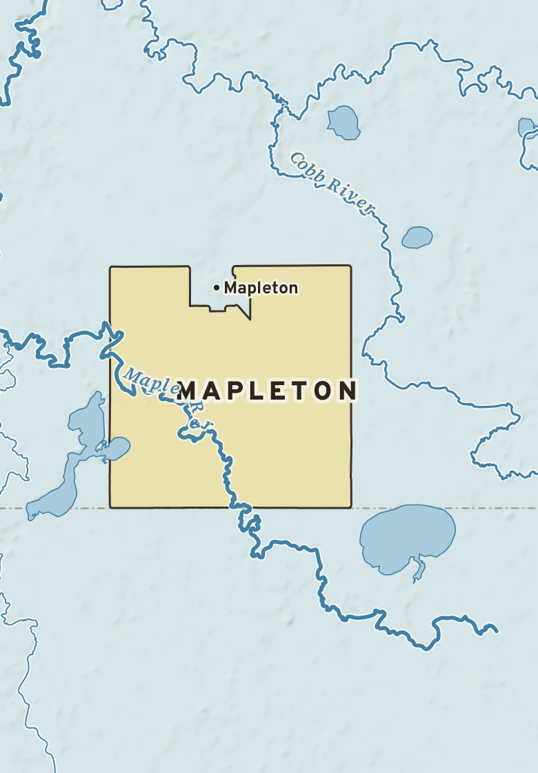 Atlas plate of Mapleton, Minnesota.