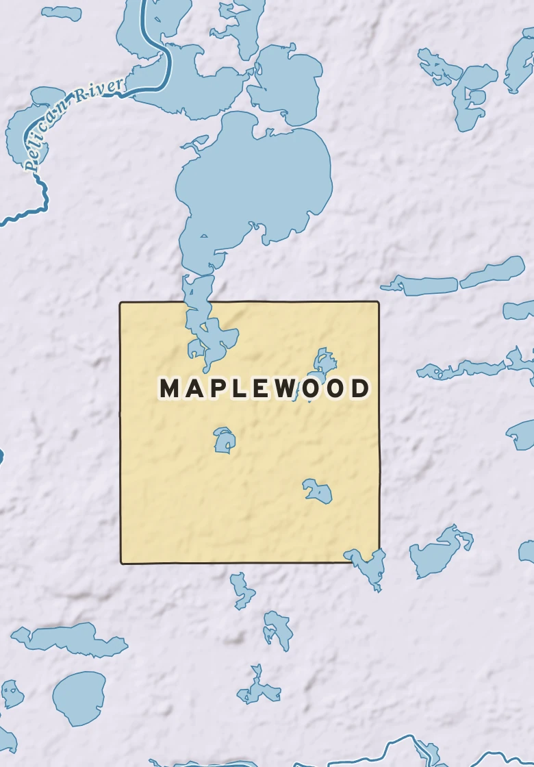 Atlas plate of Maplewood, Minnesota.