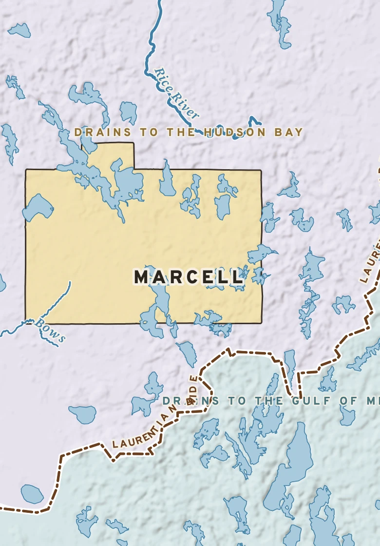 Atlas plate of Marcell, Minnesota.