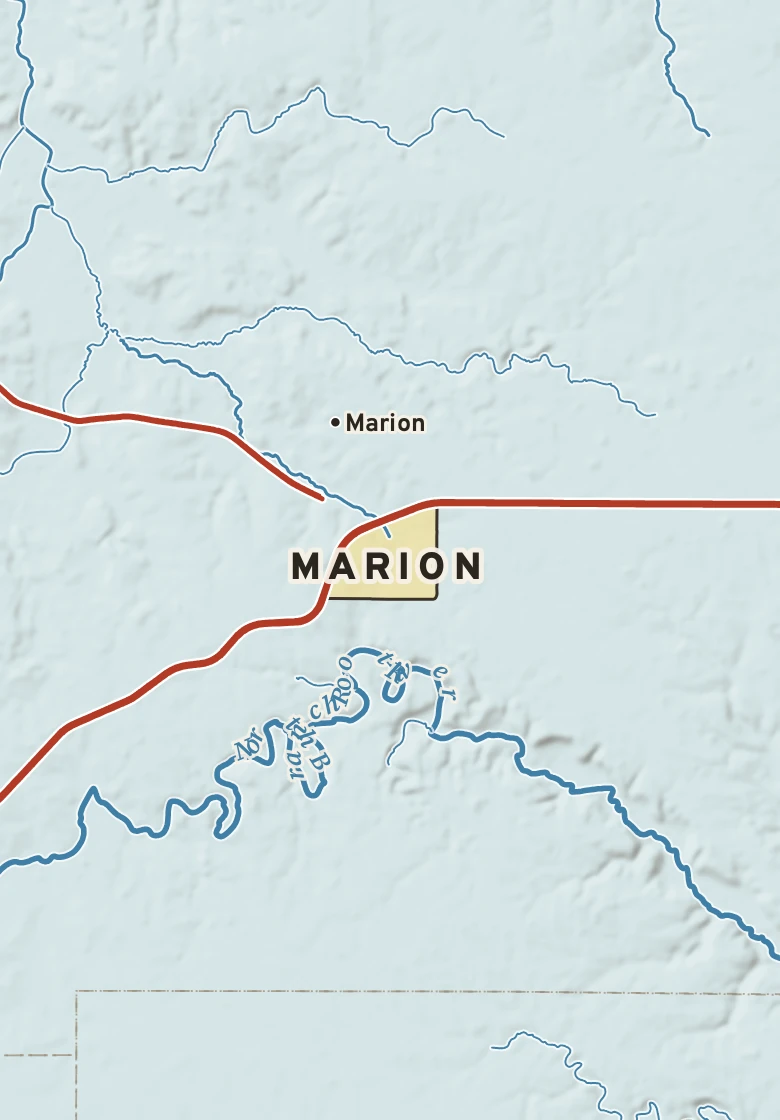 Atlas plate of Marion, Minnesota.