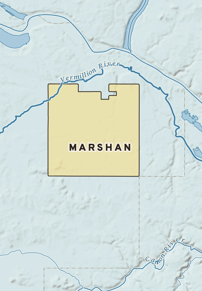 Atlas plate of Marshan, Minnesota.