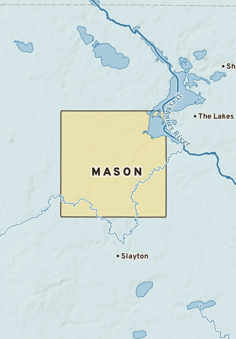 Atlas plate of Mason, Minnesota.