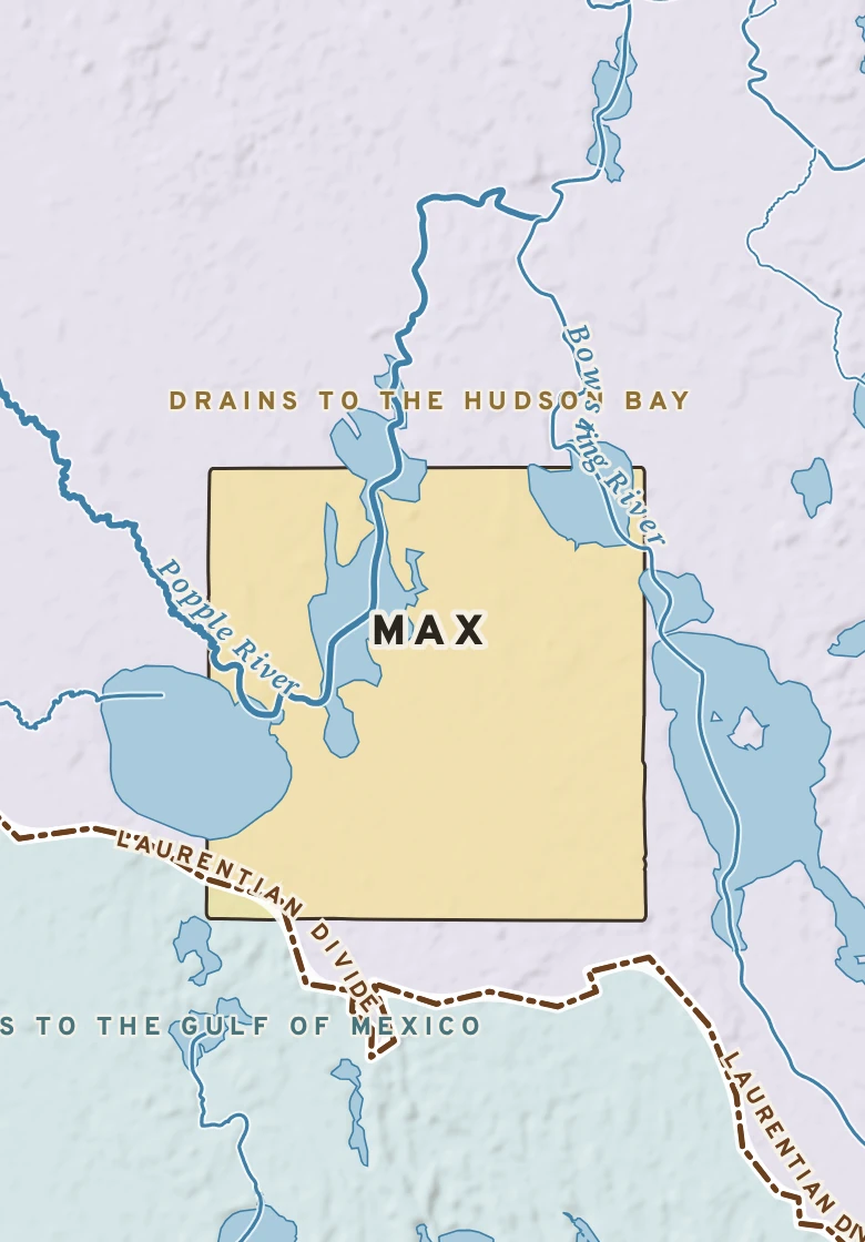 Atlas plate of Max, Minnesota.