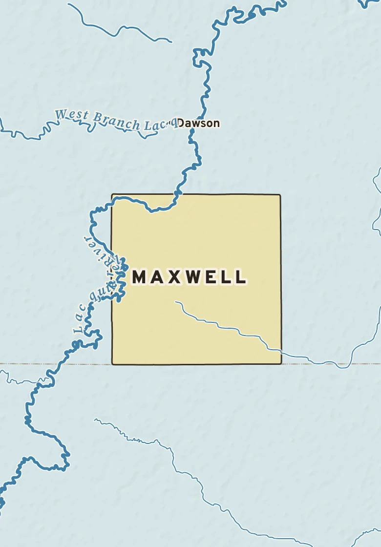 Atlas plate of Maxwell, Minnesota.
