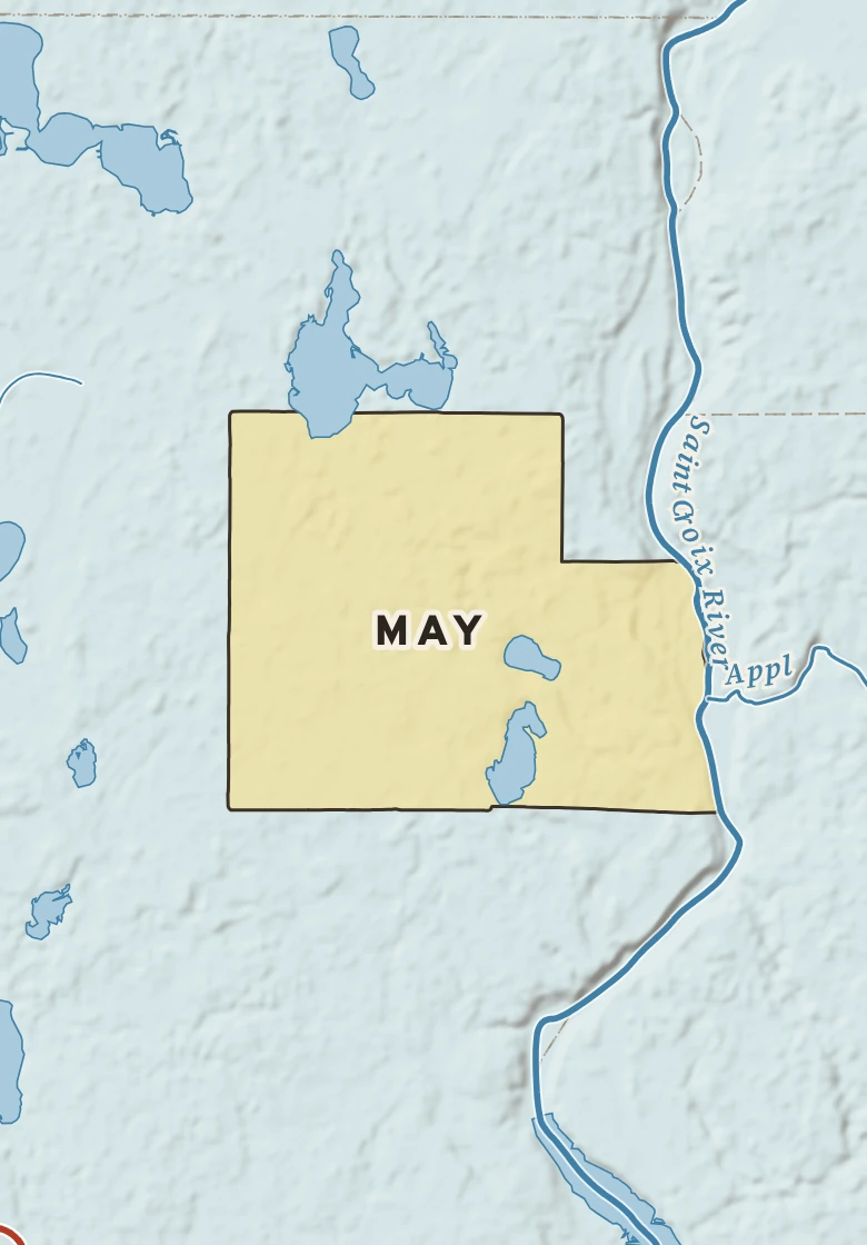 Atlas plate of May, Minnesota.