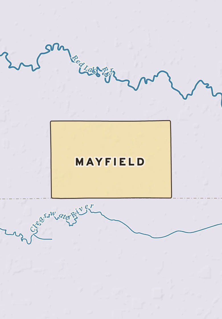 Atlas plate of Mayfield, Minnesota.