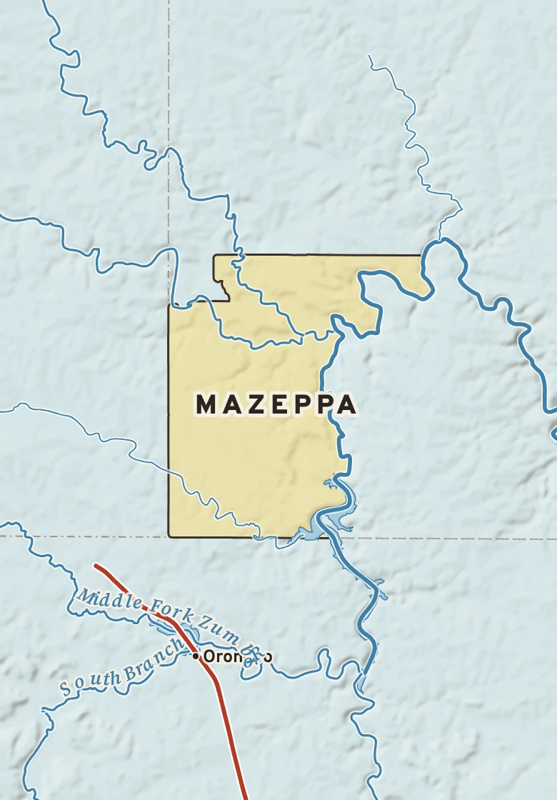 Atlas plate of Mazeppa, Minnesota.