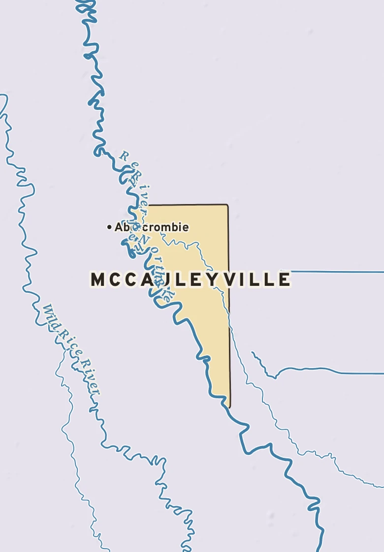 Atlas plate of McCauleyville, Minnesota.