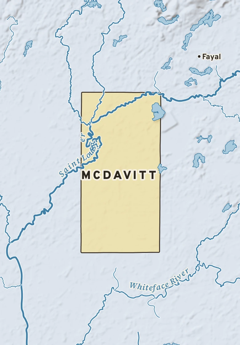 Atlas plate of McDavitt, Minnesota.