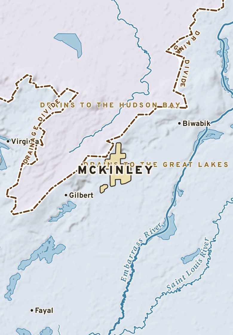 Atlas plate of McKinley, Minnesota.