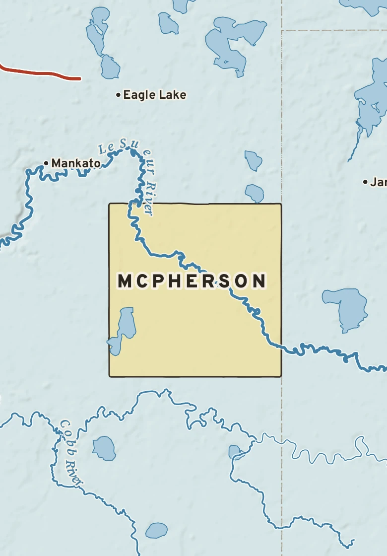 Atlas plate of McPherson, Minnesota.