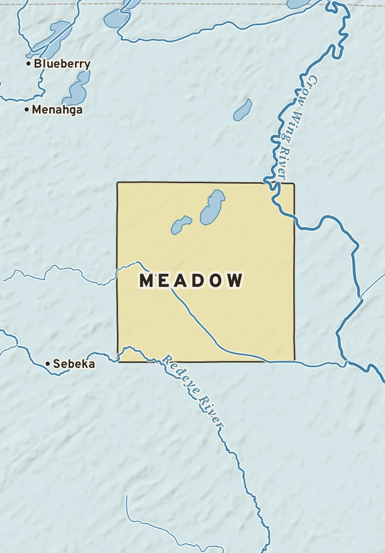 Atlas plate of Meadow, Minnesota.