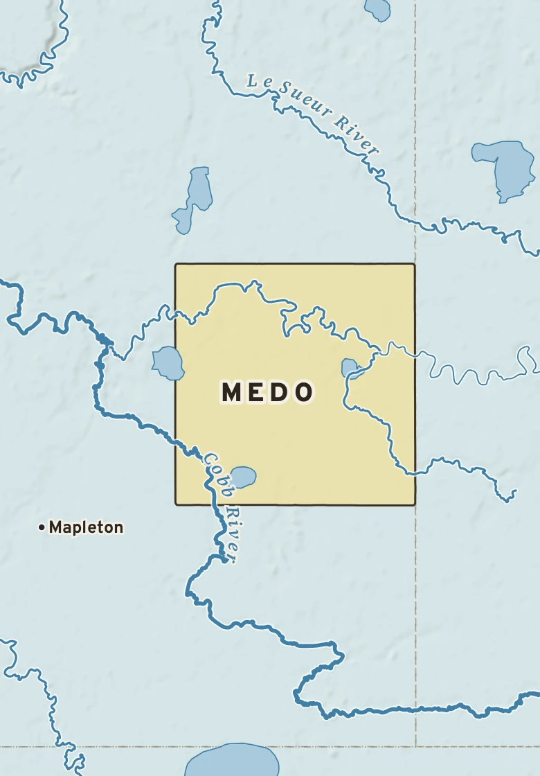 Atlas plate of Medo, Minnesota.