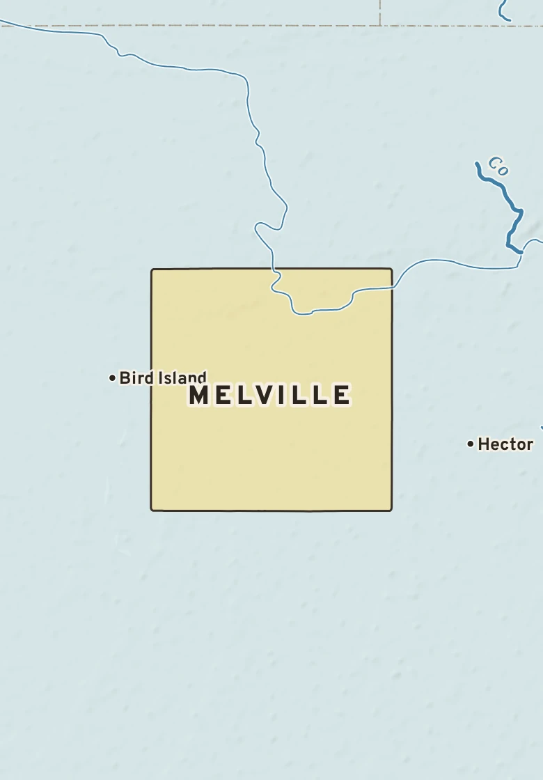 Atlas plate of Melville, Minnesota.