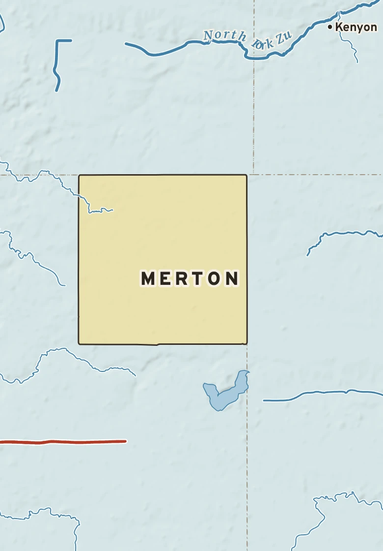 Atlas plate of Merton, Minnesota.