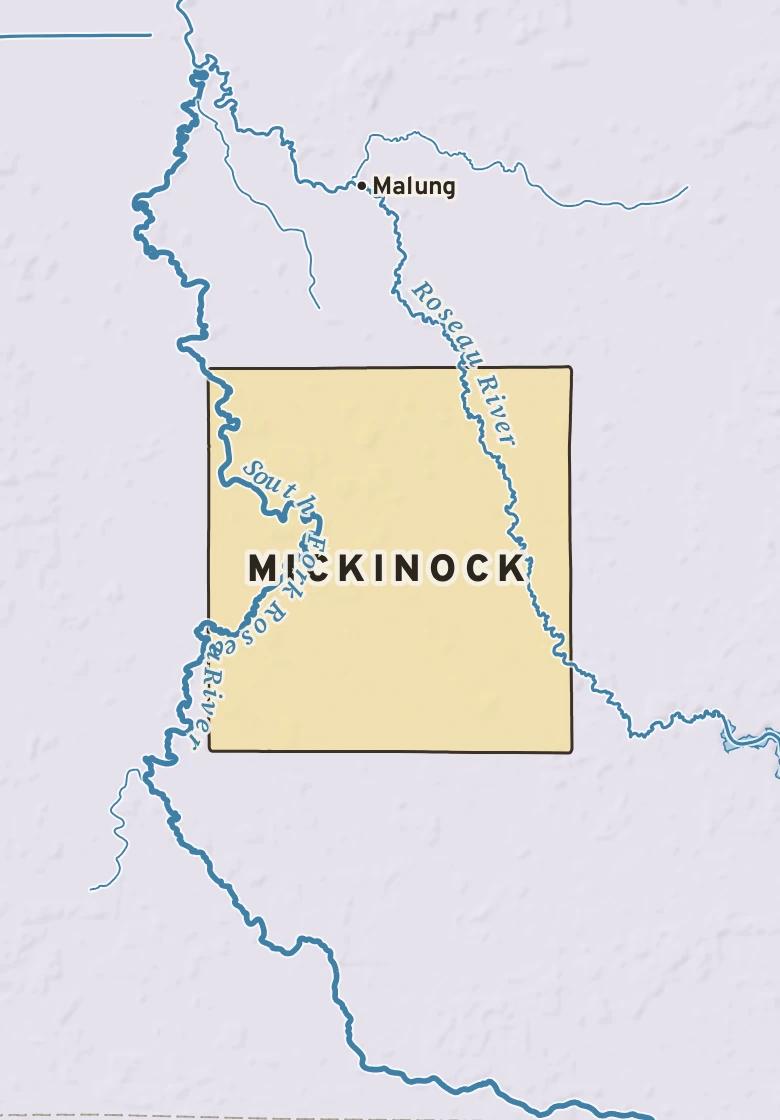 Atlas plate of Mickinock, Minnesota.