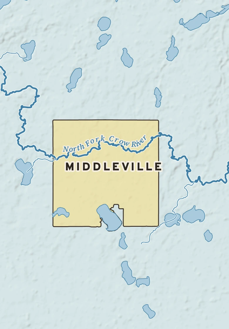 Atlas plate of Middleville, Minnesota.