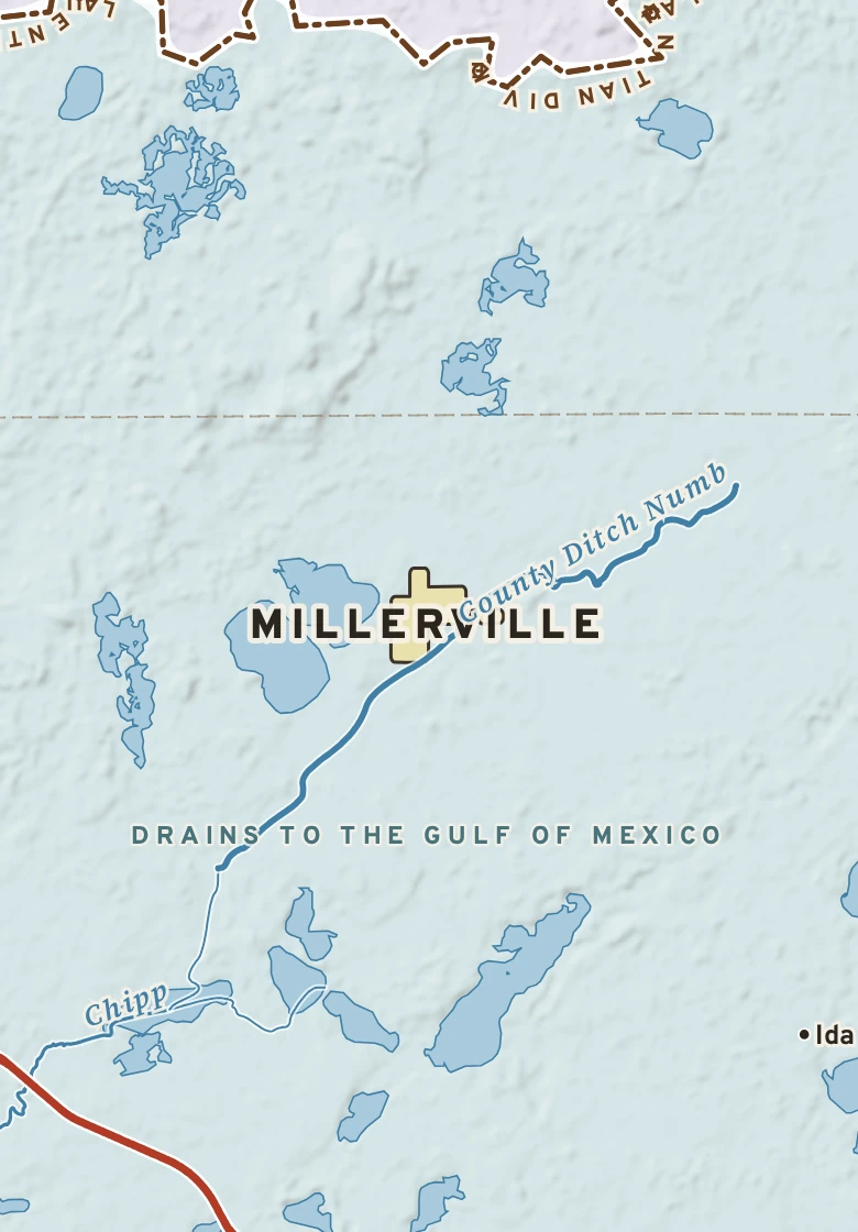 Atlas plate of Millerville, Minnesota.
