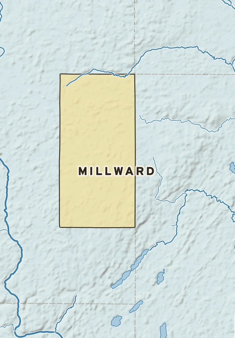 Atlas plate of Millward, Minnesota.