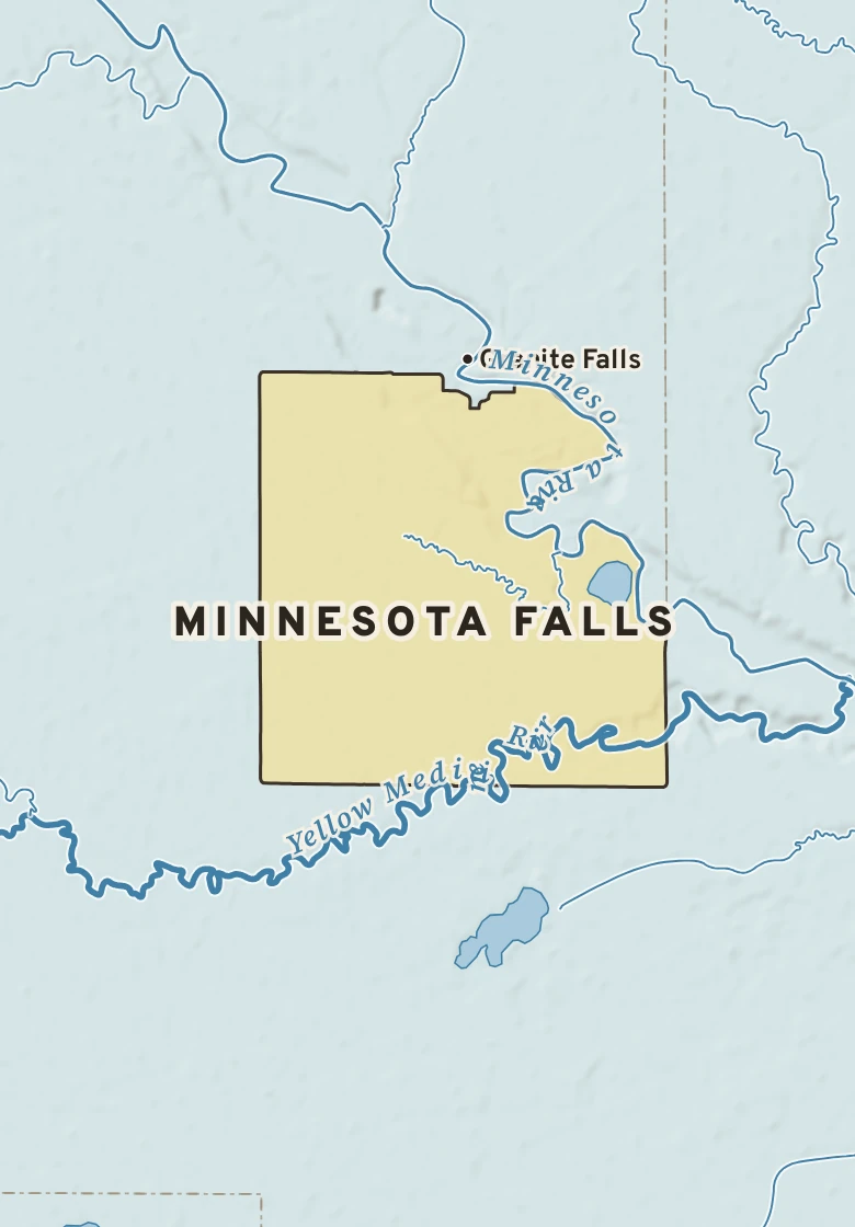 Atlas plate of Minnesota Falls, Minnesota.