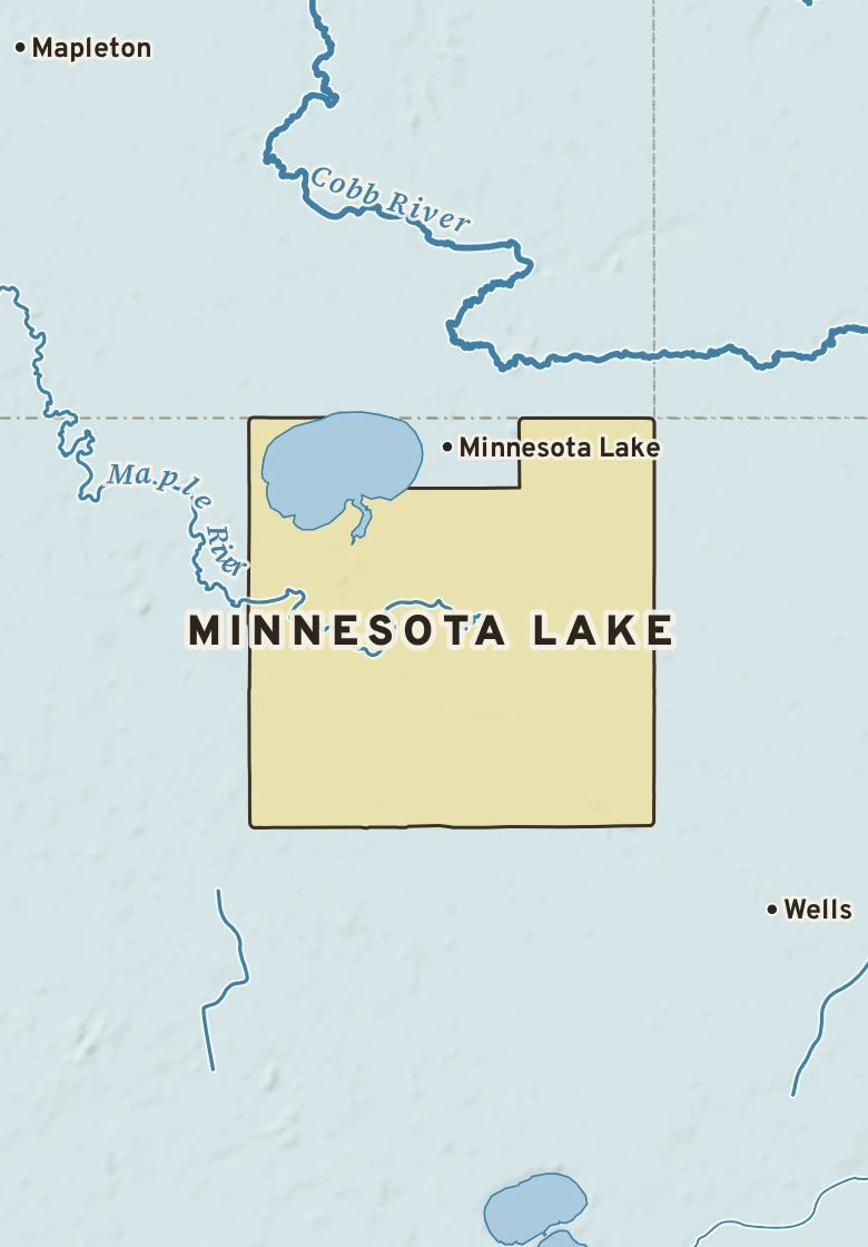 Atlas plate of Minnesota Lake, Minnesota.