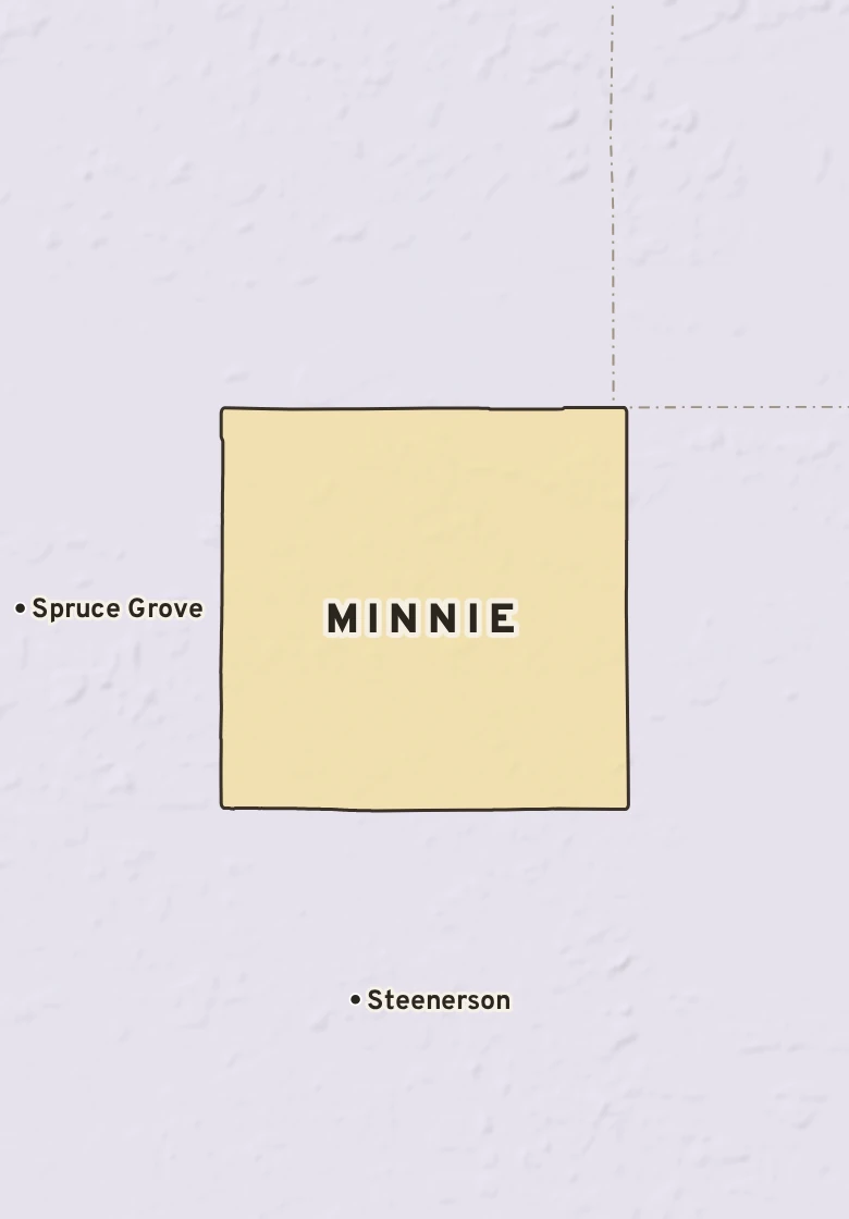 Atlas plate of Minnie, Minnesota.