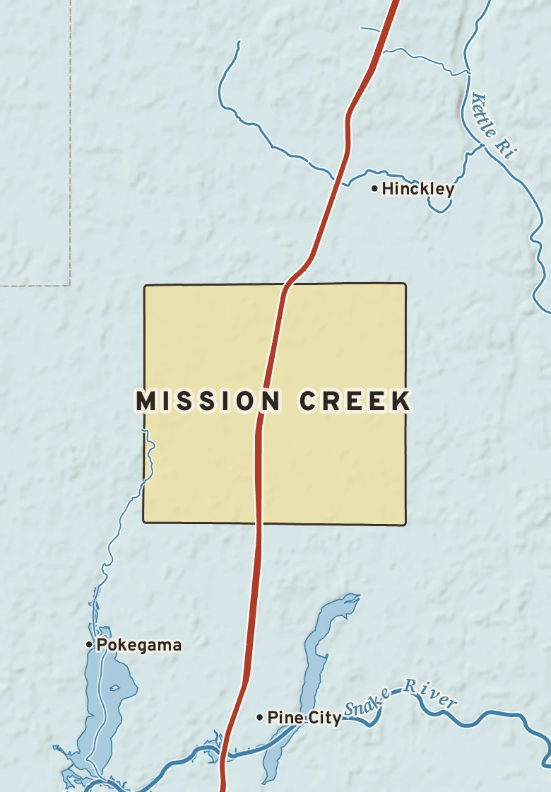 Atlas plate of Mission Creek, Minnesota.