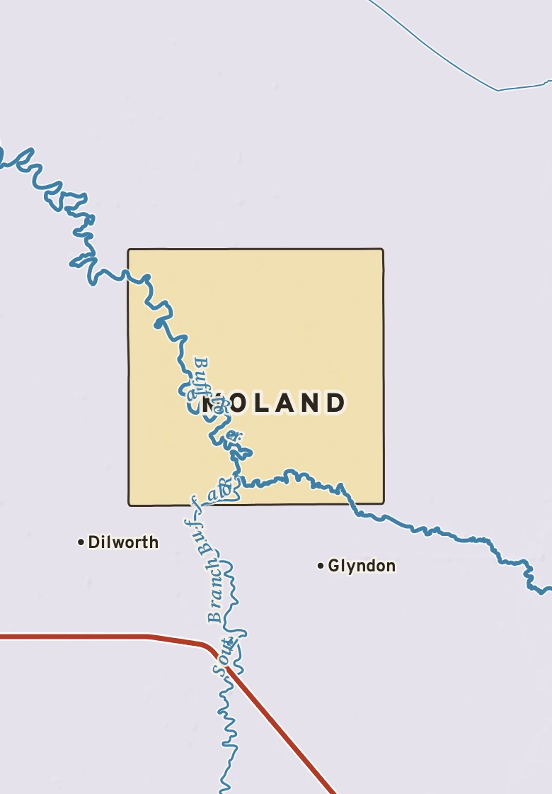 Atlas plate of Moland, Minnesota.