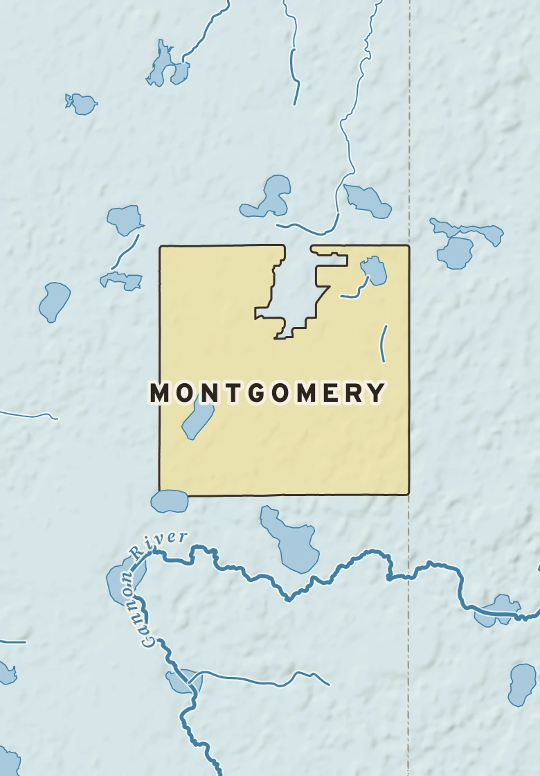 Atlas plate of Montgomery, Minnesota.