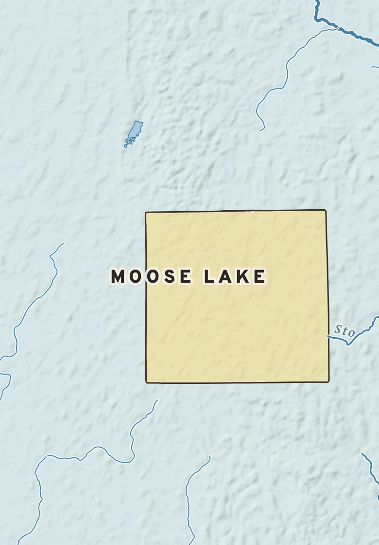 Atlas plate of Moose Lake, Minnesota.