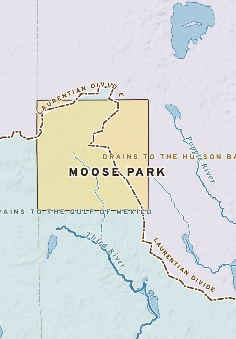 Atlas plate of Moose Park, Minnesota.